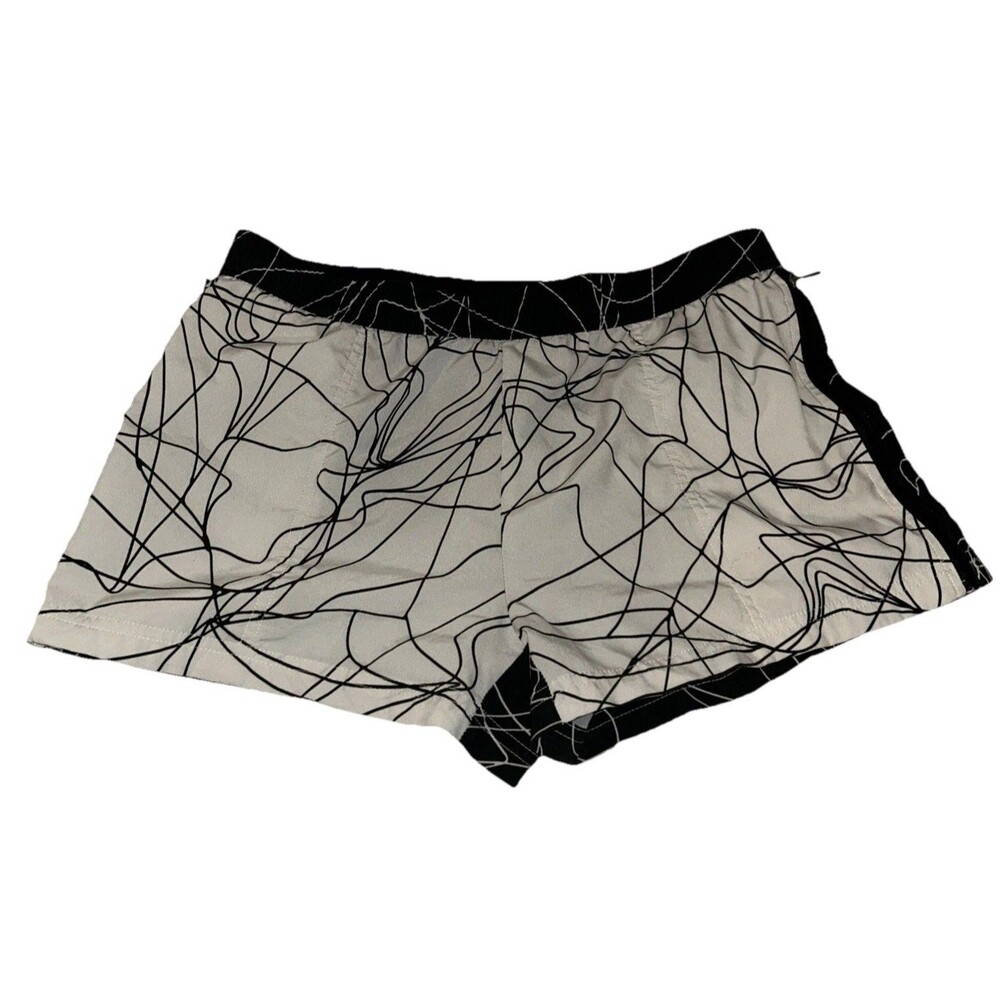 Fabletics Eloise Black & White Medium Athletic Shorts